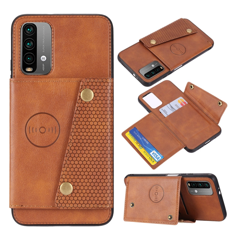 Double Buckle PU + TPU Shockproof Magnetic Protective Case with Card Slot & Holder, For OnePlus 9, For OnePlus 9 Pro, For Xiaomi Redmi K40, For Xiaomi Redmi Note 9 4G, For Xiaomi Redmi Note 10, For Samsung Galaxy A32 4G