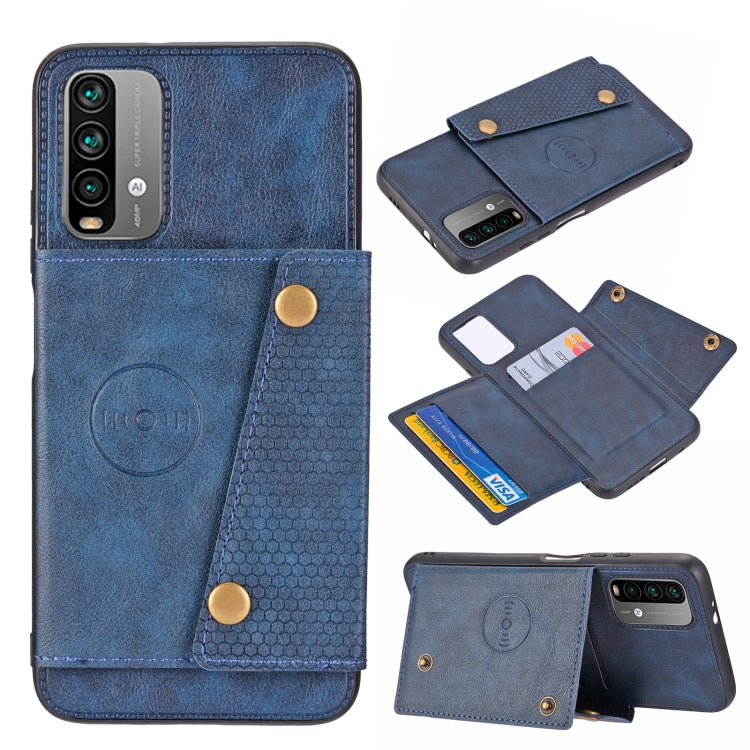 Double Buckle PU + TPU Shockproof Magnetic Protective Case with Card Slot & Holder, For OnePlus 9, For OnePlus 9 Pro, For Xiaomi Redmi K40, For Xiaomi Redmi Note 9 4G, For Xiaomi Redmi Note 10, For Samsung Galaxy A32 4G