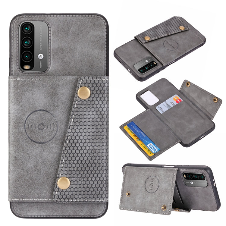 Double Buckle PU + TPU Shockproof Magnetic Protective Case with Card Slot & Holder, For OnePlus 9, For OnePlus 9 Pro, For Xiaomi Redmi K40, For Xiaomi Redmi Note 9 4G, For Xiaomi Redmi Note 10, For Samsung Galaxy A32 4G