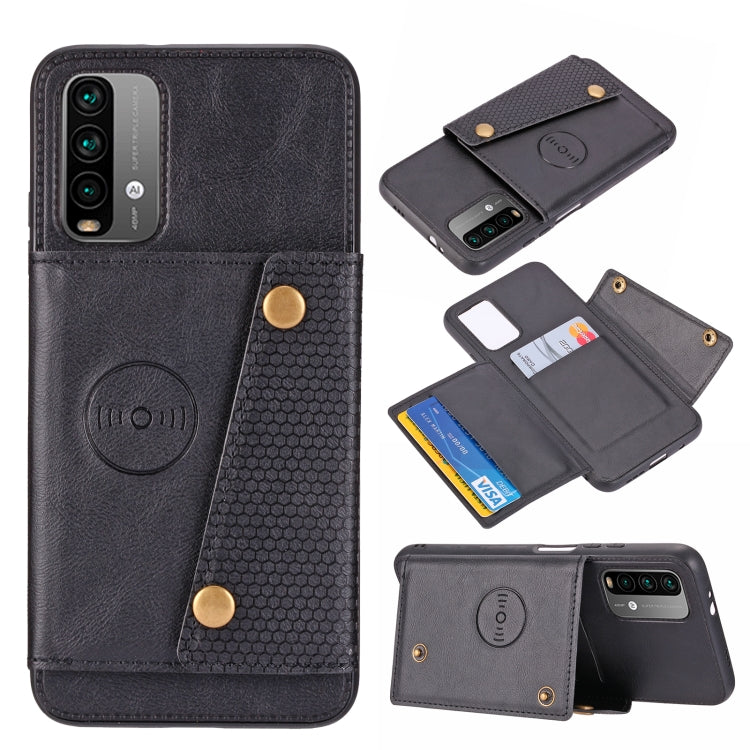 Double Buckle PU + TPU Shockproof Magnetic Protective Case with Card Slot & Holder, For OnePlus 9, For OnePlus 9 Pro, For Xiaomi Redmi K40, For Xiaomi Redmi Note 9 4G, For Xiaomi Redmi Note 10, For Samsung Galaxy A32 4G