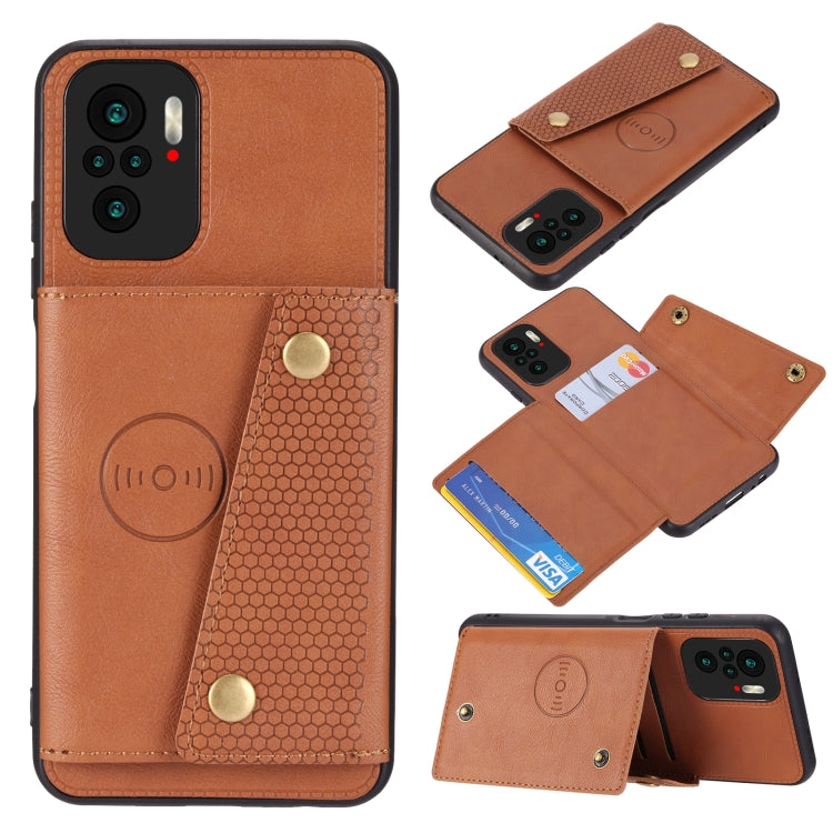 Double Buckle PU + TPU Shockproof Magnetic Protective Case with Card Slot & Holder, For OnePlus 9, For OnePlus 9 Pro, For OPPO A94, For Xiaomi Redmi K40, For Xiaomi Redmi Note 9 4G, For Xiaomi Redmi Note 10, For Samsung Galaxy A32 4G