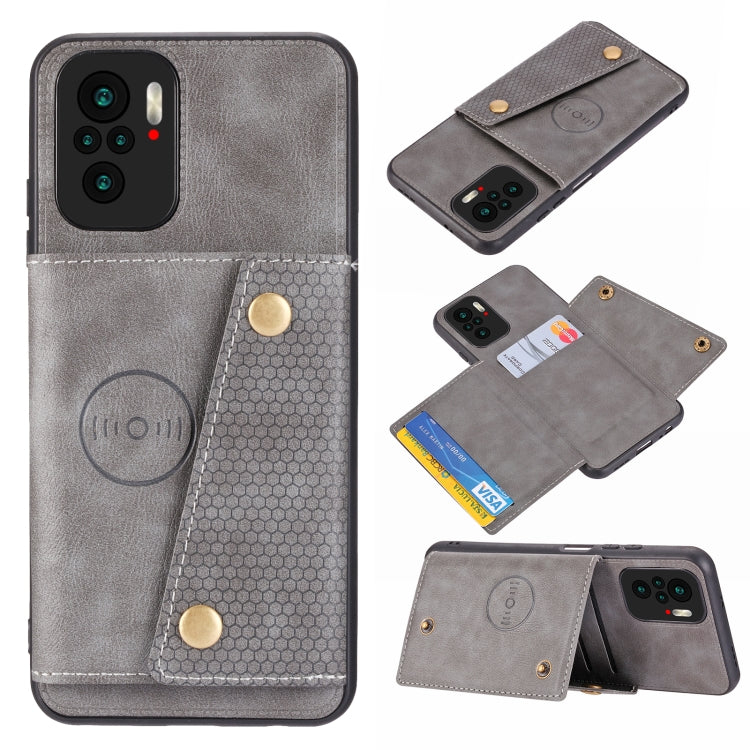 Double Buckle PU + TPU Shockproof Magnetic Protective Case with Card Slot & Holder, For OnePlus 9, For OnePlus 9 Pro, For OPPO A94, For Xiaomi Redmi K40, For Xiaomi Redmi Note 9 4G, For Xiaomi Redmi Note 10, For Samsung Galaxy A32 4G