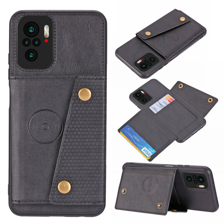 Double Buckle PU + TPU Shockproof Magnetic Protective Case with Card Slot & Holder, For OnePlus 9, For OnePlus 9 Pro, For OPPO A94, For Xiaomi Redmi K40, For Xiaomi Redmi Note 9 4G, For Xiaomi Redmi Note 10, For Samsung Galaxy A32 4G
