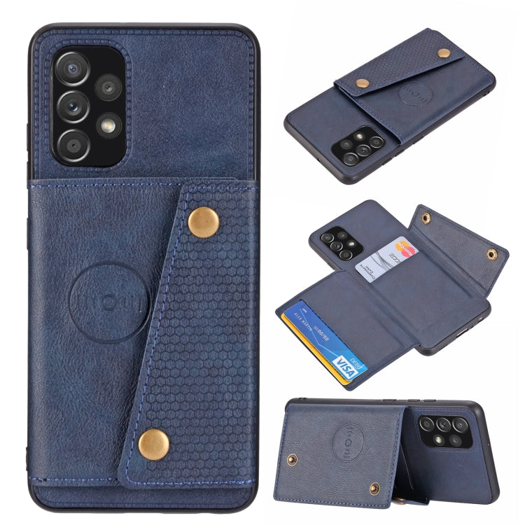 Double Buckle PU + TPU Shockproof Magnetic Protective Case with Card Slot & Holder, For OnePlus 9, For OnePlus 9 Pro, For OPPO A94, For Xiaomi Redmi K40, For Xiaomi Redmi Note 9 4G, For Xiaomi Redmi Note 10, For Samsung Galaxy A32 4G