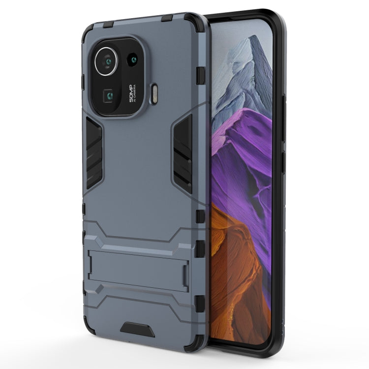 Shockproof PC + TPU Protective Case with Hidden Holder, For OnePlus 9R, For Xiaomi Mi 11 Pro