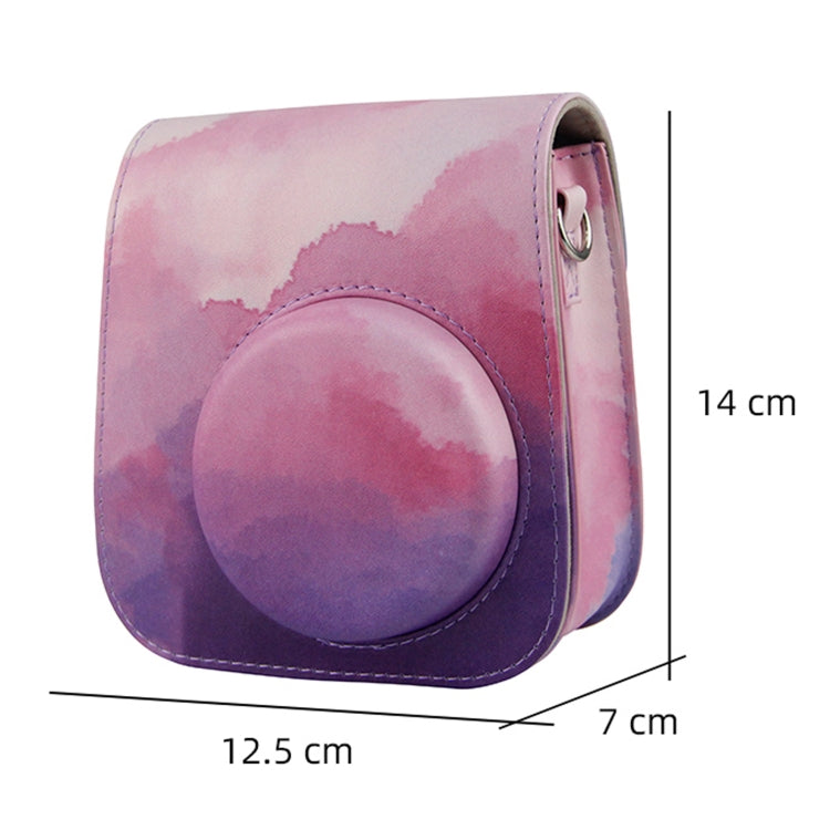 Painted Series Camera Bag with Shoulder Strap for Fujifilm Instax mini 11, For Fujifilm Instax mini 11(Fantasy Cloud), For Fujifilm Instax mini 11(Blue Pastel), For Fujifilm Instax mini 11(Oil Paint), For Fujifilm Instax mini 11(Shining Starry Sky)    ...