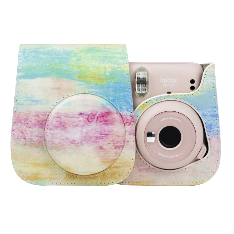 Painted Series Camera Bag with Shoulder Strap for Fujifilm Instax mini 11, For Fujifilm Instax mini 11(Fantasy Cloud), For Fujifilm Instax mini 11(Blue Pastel), For Fujifilm Instax mini 11(Oil Paint), For Fujifilm Instax mini 11(Shining Starry Sky)    ...