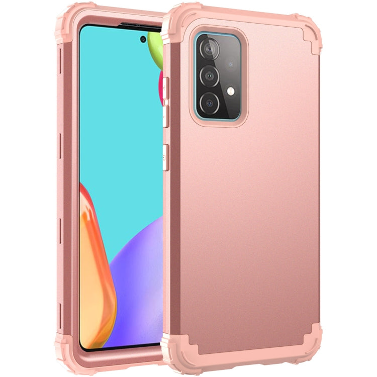 PC + Silicone Three-piece Shockproof Protection Case, For Samsung Galaxy A52 4G / 5G, For Samsung Galaxy A72 4G / 5G