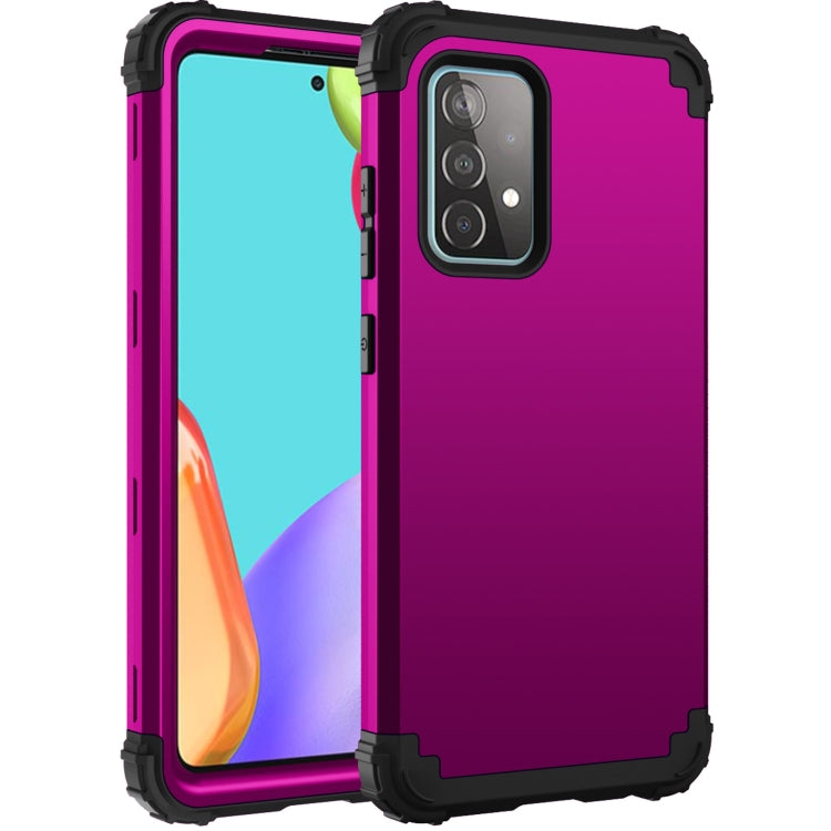 PC + Silicone Three-piece Shockproof Protection Case, For Samsung Galaxy A52 4G / 5G, For Samsung Galaxy A72 4G / 5G