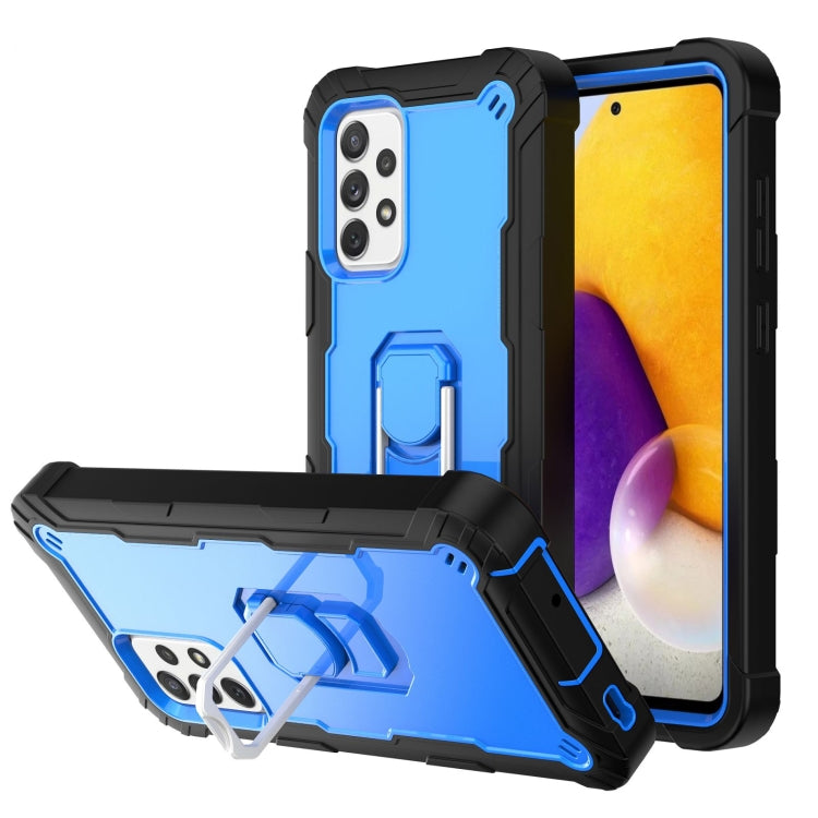 PC + Rubber 3-layers Shockproof Protective Case with Rotating Holder, For Samsung Galaxy A02s, For Samsung Galaxy A12 5G, For Samsung Galaxy A32 5G, For Samsung Galaxy A72 5G / 4G