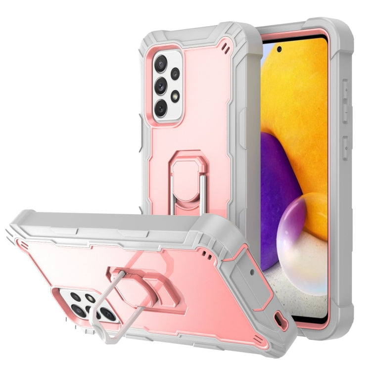 PC + Rubber 3-layers Shockproof Protective Case with Rotating Holder, For Samsung Galaxy A02s, For Samsung Galaxy A12 5G, For Samsung Galaxy A32 5G, For Samsung Galaxy A72 5G / 4G