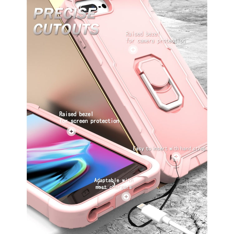 PC + Rubber 3-layers Shockproof Protective Case with Rotating Holder, For iPhone 8 Plus / 7 Plus, For iPhone 11, For iPhone 11 Pro, For iPhone 11 Pro Max