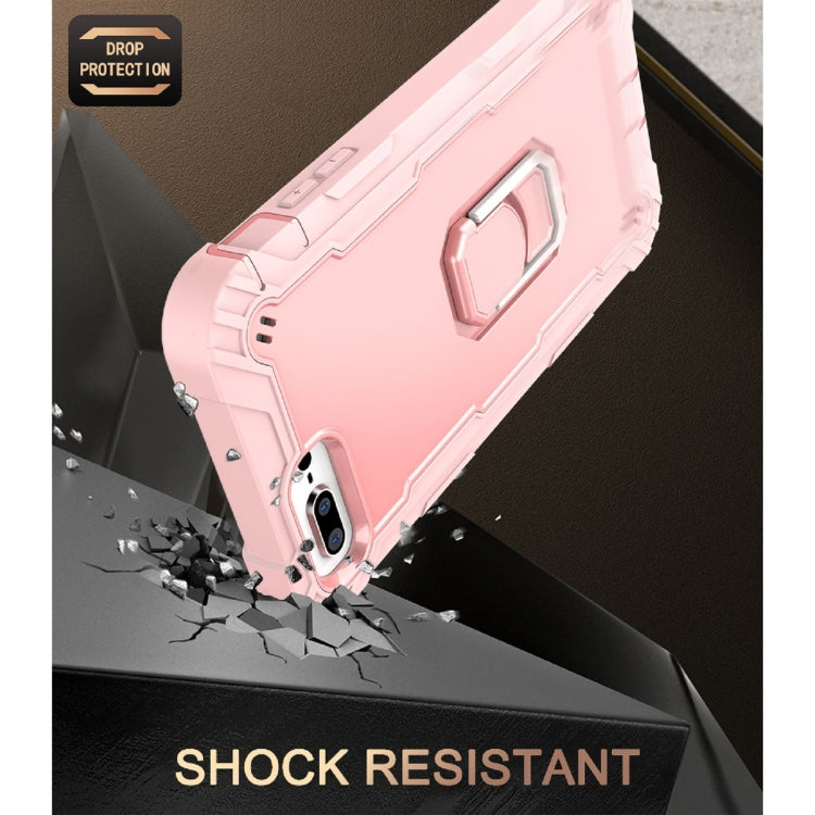 PC + Rubber 3-layers Shockproof Protective Case with Rotating Holder, For iPhone 8 Plus / 7 Plus, For iPhone 11, For iPhone 11 Pro, For iPhone 11 Pro Max