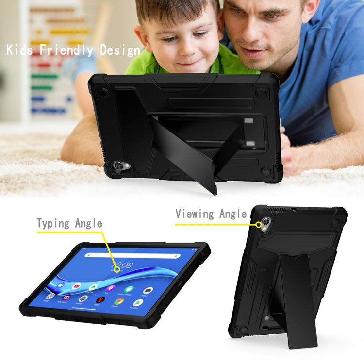 T-shaped Bracket Contrast Color Shockproof PC + Silicone Flat Protective Case, For Lenovo Tab M10 HD 2nd Gen TB-X306X, For Lenovo Tab P11 (Tab-J606F)