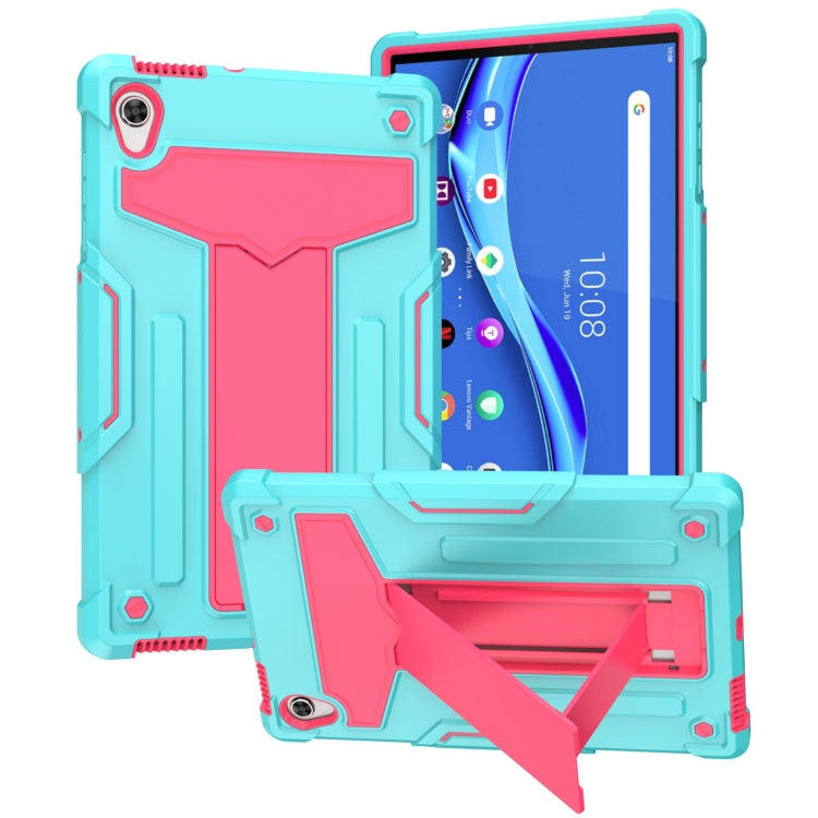 T-shaped Bracket Contrast Color Shockproof PC + Silicone Flat Protective Case, For Lenovo Tab M10 HD 2nd Gen TB-X306X, For Lenovo Tab P11 (Tab-J606F)