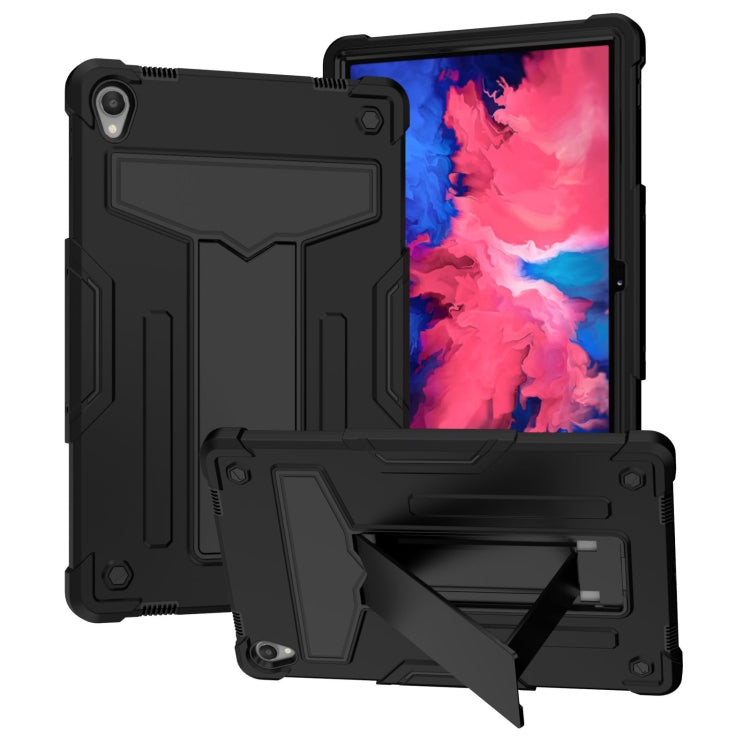 T-shaped Bracket Contrast Color Shockproof PC + Silicone Flat Protective Case, For Lenovo Tab M10 HD 2nd Gen TB-X306X, For Lenovo Tab P11 (Tab-J606F)