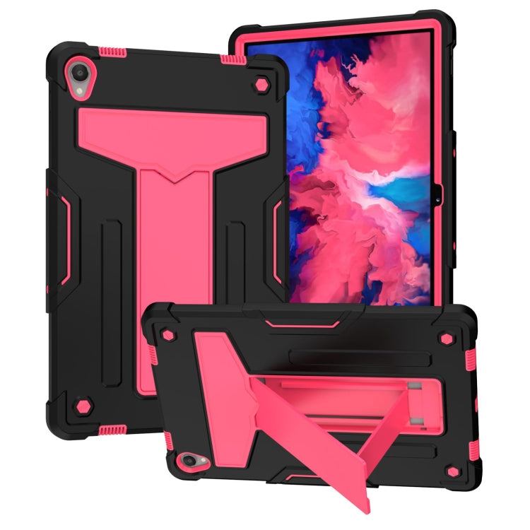 T-shaped Bracket Contrast Color Shockproof PC + Silicone Flat Protective Case, For Lenovo Tab M10 HD 2nd Gen TB-X306X, For Lenovo Tab P11 (Tab-J606F)
