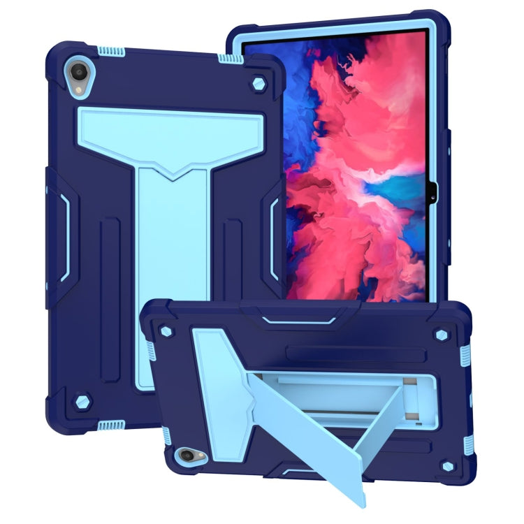 T-shaped Bracket Contrast Color Shockproof PC + Silicone Flat Protective Case, For Lenovo Tab M10 HD 2nd Gen TB-X306X, For Lenovo Tab P11 (Tab-J606F)