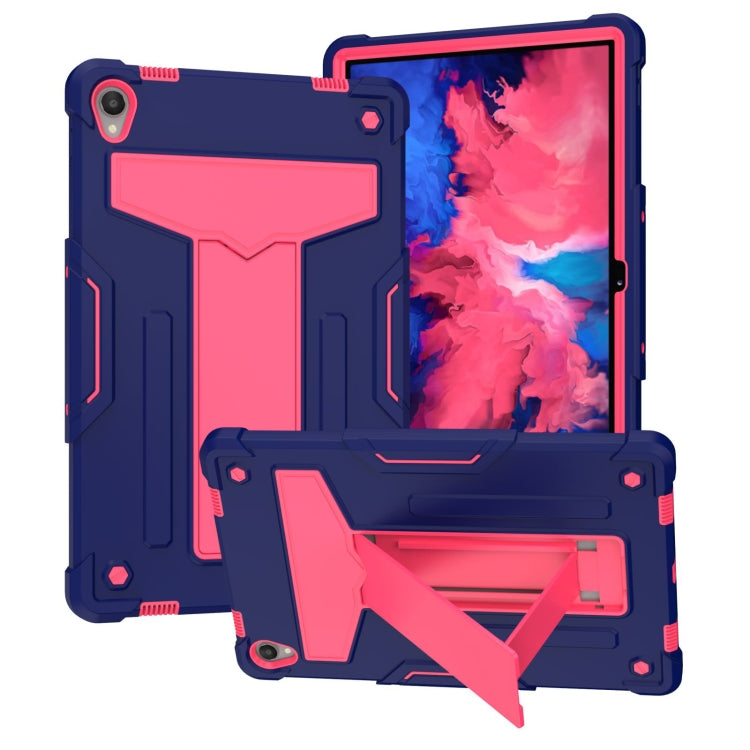 T-shaped Bracket Contrast Color Shockproof PC + Silicone Flat Protective Case, For Lenovo Tab M10 HD 2nd Gen TB-X306X, For Lenovo Tab P11 (Tab-J606F)