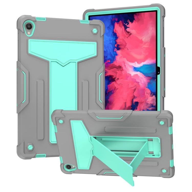 T-shaped Bracket Contrast Color Shockproof PC + Silicone Flat Protective Case, For Lenovo Tab M10 HD 2nd Gen TB-X306X, For Lenovo Tab P11 (Tab-J606F)