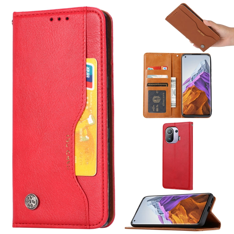 Knead Skin Texture Horizontal Flip Leather Case with Photo Frame & Holder & Card Slots & Wallet, For Xiaomi Mi 11 Pro, For Xiaomi Mi 11 Lite, For Samsung Galaxy S21 FE