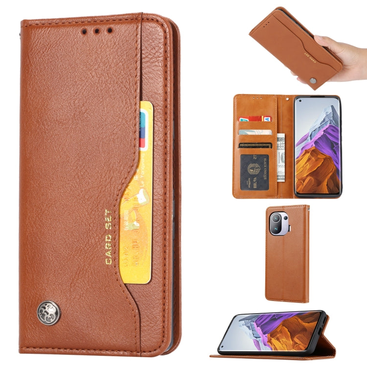 Knead Skin Texture Horizontal Flip Leather Case with Photo Frame & Holder & Card Slots & Wallet, For Xiaomi Mi 11 Pro, For Xiaomi Mi 11 Lite, For Samsung Galaxy S21 FE