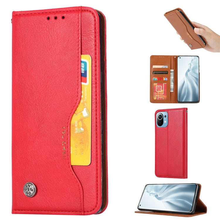 Knead Skin Texture Horizontal Flip Leather Case with Photo Frame & Holder & Card Slots & Wallet, For Xiaomi Mi 11 Pro, For Xiaomi Mi 11 Lite, For Samsung Galaxy S21 FE