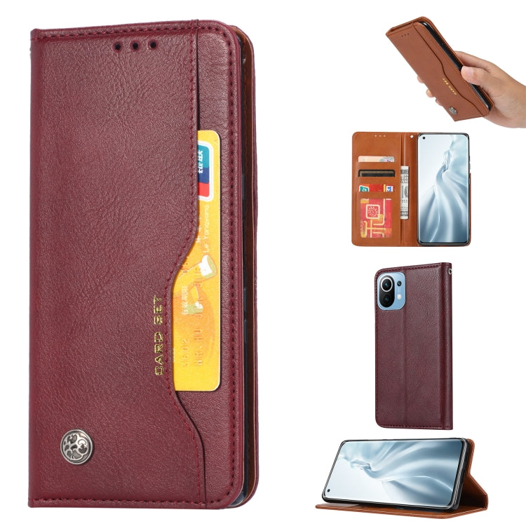 Knead Skin Texture Horizontal Flip Leather Case with Photo Frame & Holder & Card Slots & Wallet, For Xiaomi Mi 11 Pro, For Xiaomi Mi 11 Lite, For Samsung Galaxy S21 FE