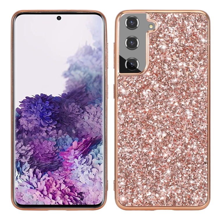 Glitter Powder Shockproof TPU Protective Case, For Samsung Galaxy S21 FE