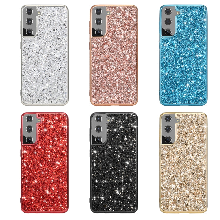 Glitter Powder Shockproof TPU Protective Case, For Samsung Galaxy S21 FE