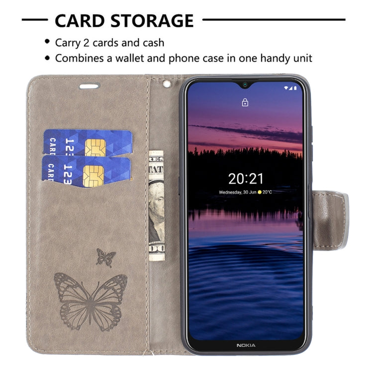 Embossing Two Butterflies Pattern Horizontal Flip PU Leather Case with Holder & Card Slot & Wallet & Lanyard, For Nokia G20, For Nokia 1.4, For Samsung Galaxy S21 FE