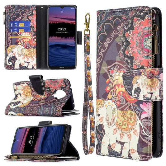 Colored Drawing Pattern Zipper Horizontal Flip Leather Case with Holder & Card Slots & Wallet, For Nokia G20 / G10, For Nokia 1.4, For Samsung Galaxy S21 FE