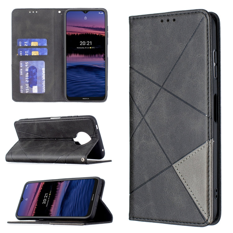 Rhombus Texture Horizontal Flip Magnetic Leather Case with Holder & Card Slots & Wallet, For Samsung Galaxy S21 FE, For Nokia G20 / G10, For Nokia 1.4