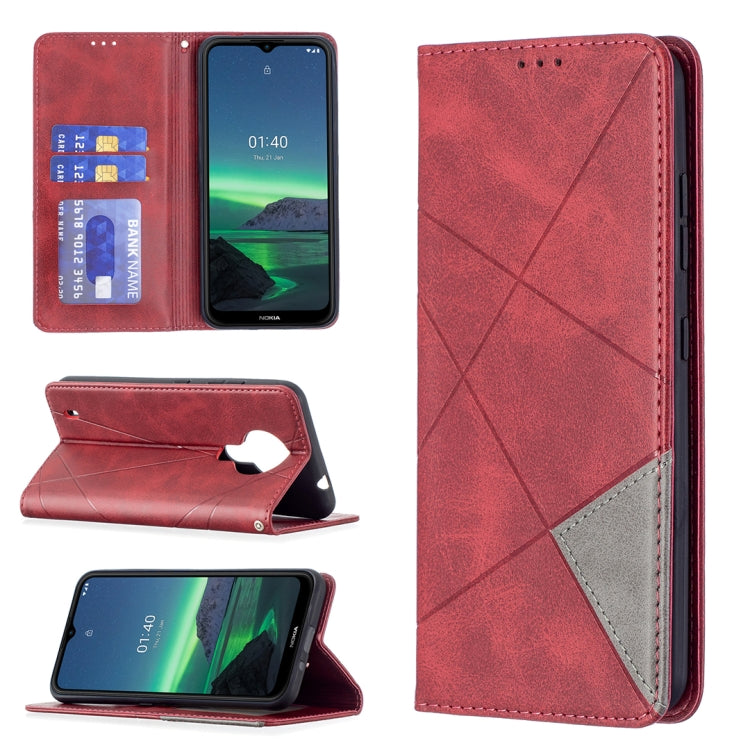 Rhombus Texture Horizontal Flip Magnetic Leather Case with Holder & Card Slots & Wallet, For Samsung Galaxy S21 FE, For Nokia G20 / G10, For Nokia 1.4