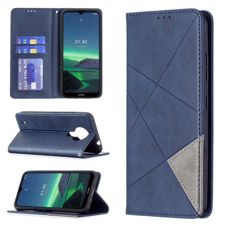 Rhombus Texture Horizontal Flip Magnetic Leather Case with Holder & Card Slots & Wallet, For Samsung Galaxy S21 FE, For Nokia G20 / G10, For Nokia 1.4