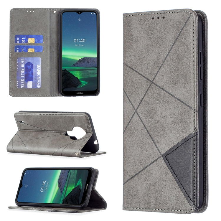 Rhombus Texture Horizontal Flip Magnetic Leather Case with Holder & Card Slots & Wallet, For Samsung Galaxy S21 FE, For Nokia G20 / G10, For Nokia 1.4