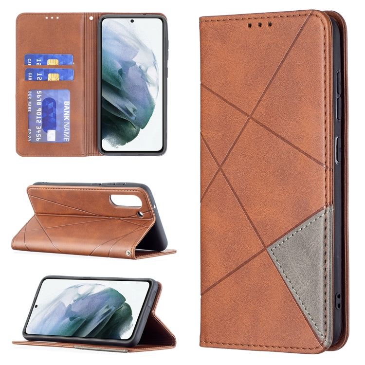 Rhombus Texture Horizontal Flip Magnetic Leather Case with Holder & Card Slots & Wallet, For Samsung Galaxy S21 FE, For Nokia G20 / G10, For Nokia 1.4