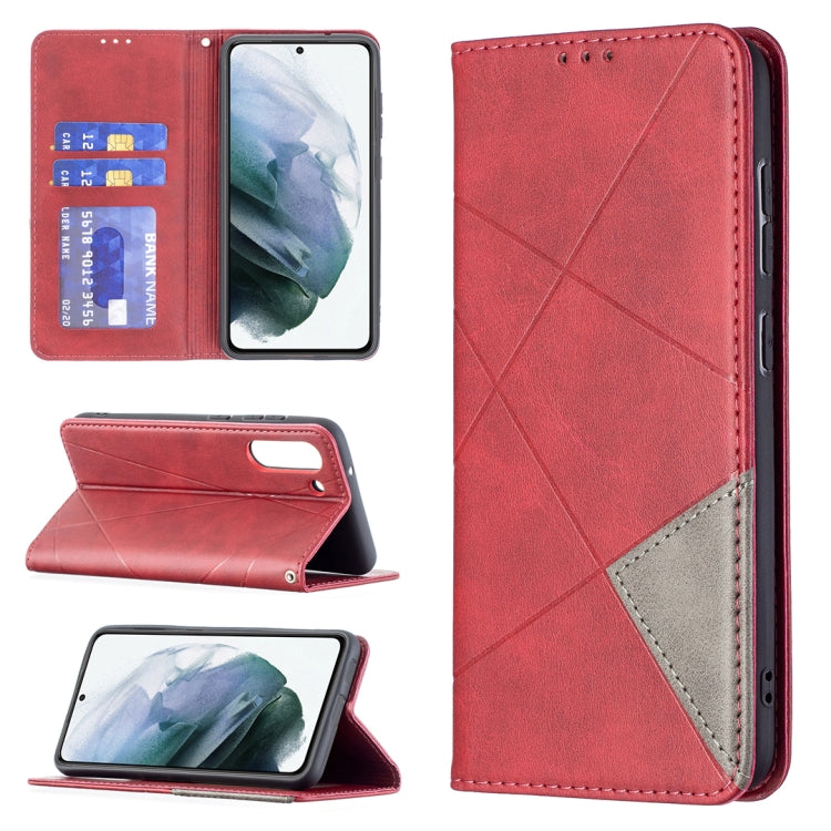 Rhombus Texture Horizontal Flip Magnetic Leather Case with Holder & Card Slots & Wallet, For Samsung Galaxy S21 FE, For Nokia G20 / G10, For Nokia 1.4