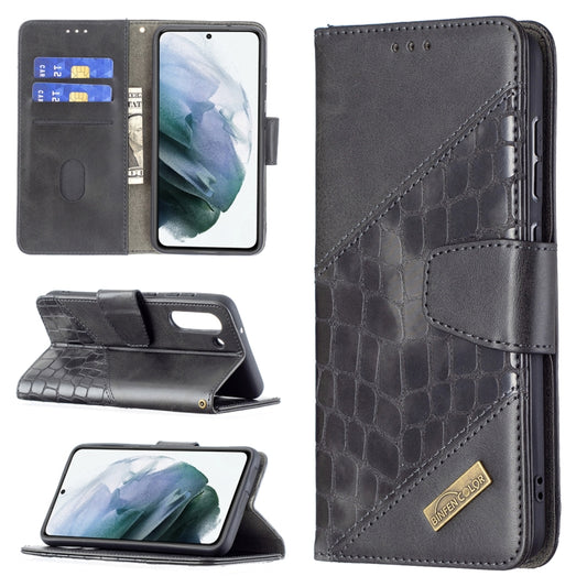 Matching Color Crocodile Texture Horizontal Flip PU Leather Case with Wallet & Holder & Card Slots, For Samsung Galaxy S21 FE / S21 Lite, For Nokia 1.4