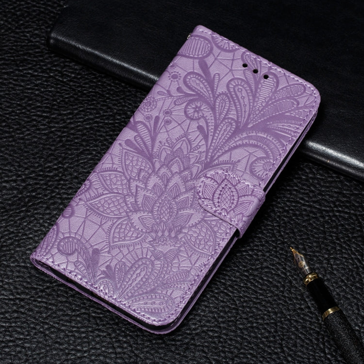 Lace Flower Embossing Pattern Horizontal Flip Leather Case with Holder & Card Slots & Wallet & Photo Frame, For Samsung Galaxy A22 4G, For Samsung Galaxy A22 5G, For Samsung Galaxy A82 5G, For Samsung Galaxy S21 FE, For Xiaomi Mi 11 Ultra