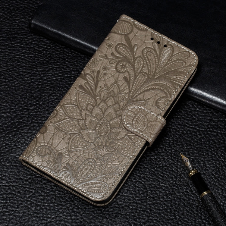 Lace Flower Embossing Pattern Horizontal Flip Leather Case with Holder & Card Slots & Wallet & Photo Frame, For Samsung Galaxy A22 4G, For Samsung Galaxy A22 5G, For Samsung Galaxy A82 5G, For Samsung Galaxy S21 FE, For Xiaomi Mi 11 Ultra