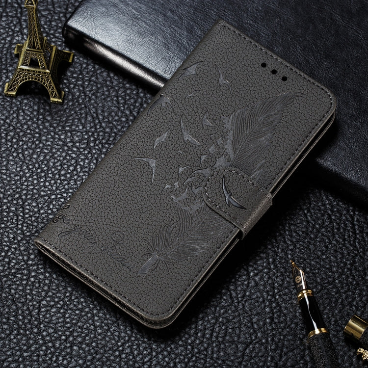 Litchi Texture Feather Embossing Pattern Horizontal Flip Leather Case with Holder & Card Slots & Wallet & Photo Frame & Lanyard, For Samsung Galaxy A22 4G, For Samsung Galaxy A22 5G, For Samsung Galaxy A82 5G, For Samsung Galaxy S21 FE