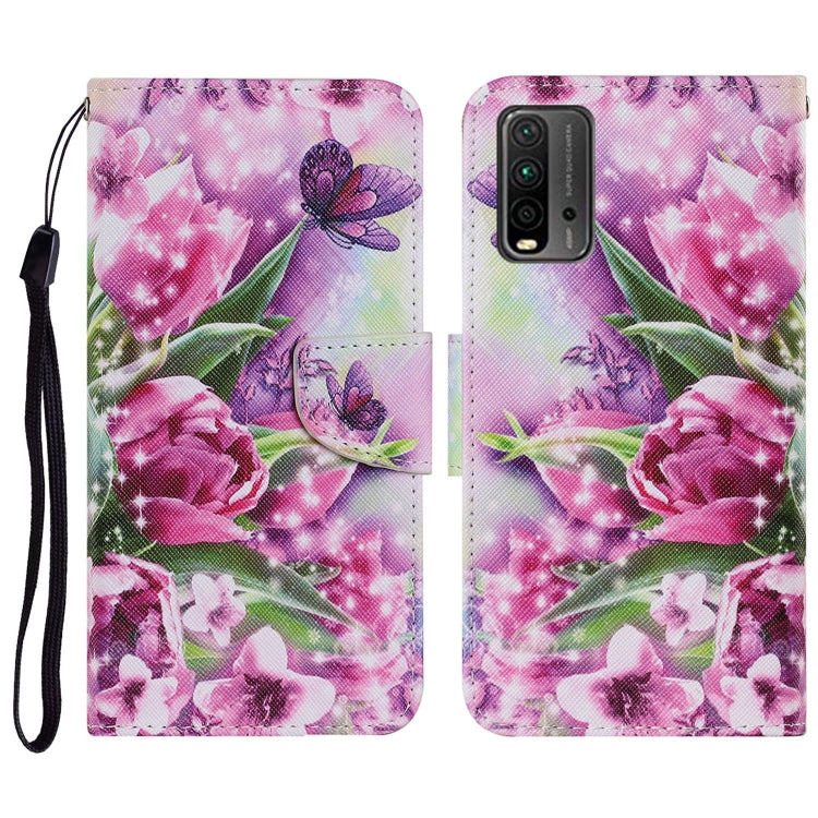 Coloured Drawing Pattern Horizontal Flip PU Leather Case with Holder & Card Slots & Wallet & Lanyard, For Samsung Galaxy A32 4G, For Samsung Galaxy S21 FE, For Xiaomi Redmi 9T