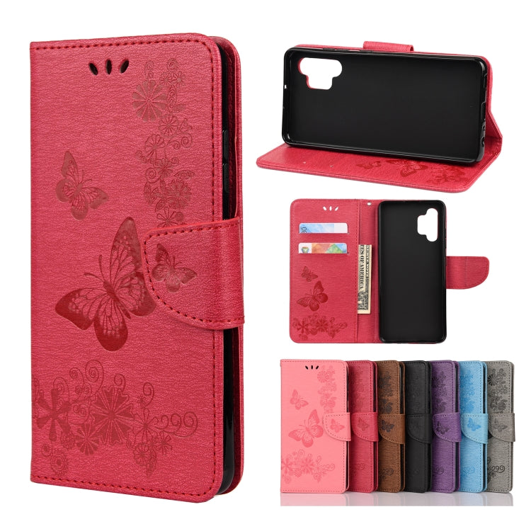 Butterflies Embossing Horizontal Flip Leather Case with Holder & Card Slots & Wallet, For Samsung Galaxy A02s (EU Version), For Samsung Galaxy A12 5G, For Samsung Galaxy A32 4G, For Samsung Galaxy A32 5G, For Samsung Galaxy A72 5G / 4G                 ...