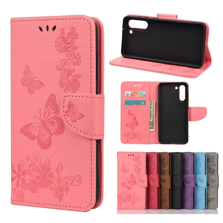 Butterflies Embossing Horizontal Flip Leather Case with Holder & Card Slots & Wallet, For Samsung Galaxy A02s (EU Version), For Samsung Galaxy A12 5G, For Samsung Galaxy A32 4G, For Samsung Galaxy A32 5G, For Samsung Galaxy A72 5G / 4G                 ...