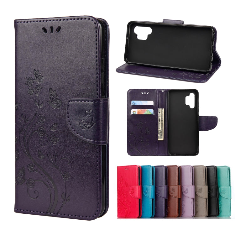 Butterfly Flower Pattern Horizontal Flip Leather Case with Holder & Card Slots & Wallet, For Samsung Galaxy A02s (EU Version), For Samsung Galaxy A12 5G, For Samsung Galaxy A32 4G, For Samsung Galaxy A32 5G, For Samsung Galaxy A72 5G / 4G              ...