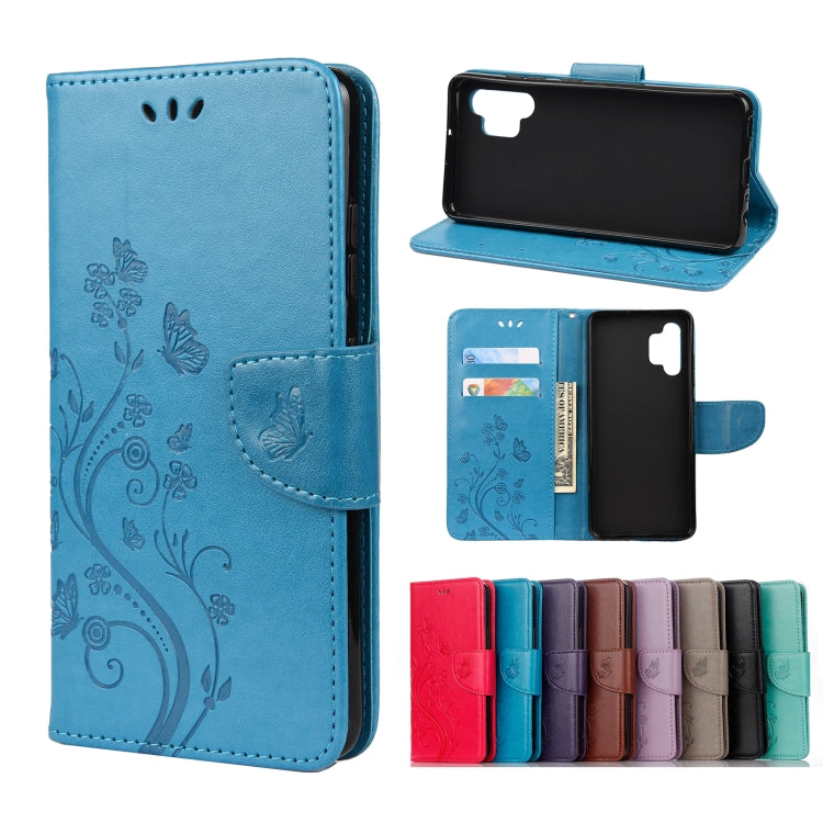 Butterfly Flower Pattern Horizontal Flip Leather Case with Holder & Card Slots & Wallet, For Samsung Galaxy A02s (EU Version), For Samsung Galaxy A12 5G, For Samsung Galaxy A32 4G, For Samsung Galaxy A32 5G, For Samsung Galaxy A72 5G / 4G              ...