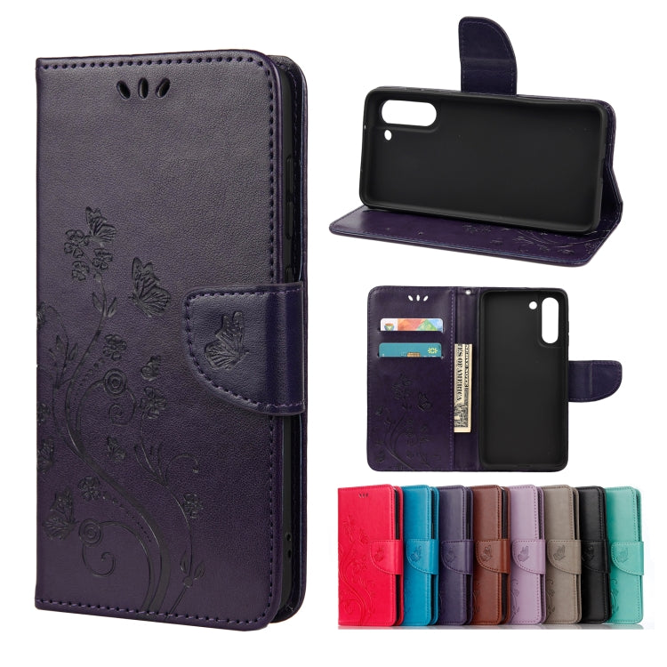 Butterfly Flower Pattern Horizontal Flip Leather Case with Holder & Card Slots & Wallet, For Samsung Galaxy A02s (EU Version), For Samsung Galaxy A12 5G, For Samsung Galaxy A32 4G, For Samsung Galaxy A32 5G, For Samsung Galaxy A72 5G / 4G              ...