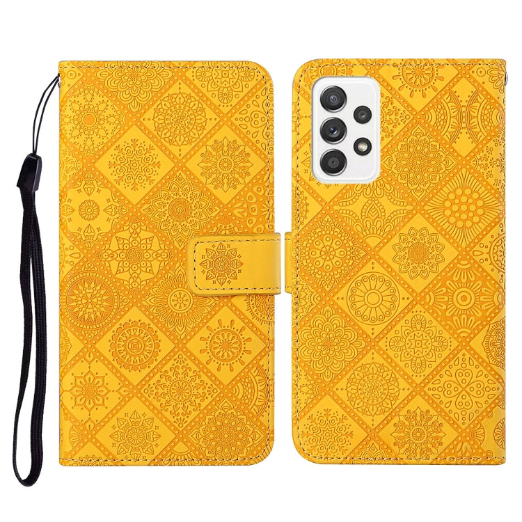 Ethnic Style Embossed Pattern Horizontal Flip Leather Case with Holder & Card Slots & Wallet & Lanyard, For Samsung Galaxy S21 FE, For Samsung Galaxy A52 5G / 4G, For Samsung Galaxy A72 5G / 4G, For Samsung Galaxy A22  4G, For Samsung Galaxy A22  5G   ...