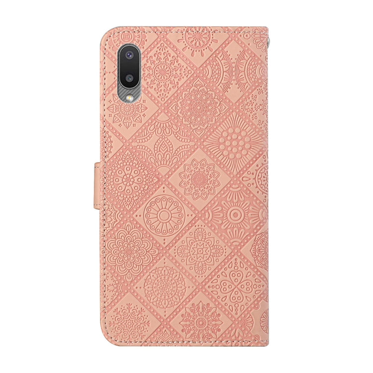 Ethnic Style Embossed Pattern Horizontal Flip Leather Case with Holder & Card Slots & Wallet & Lanyard, For Samsung Galaxy A02, For Samsung Galaxy A02s EU Version